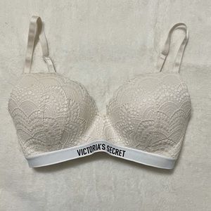 Victoria’s Secret Logo & Lace T-Shirt Bra